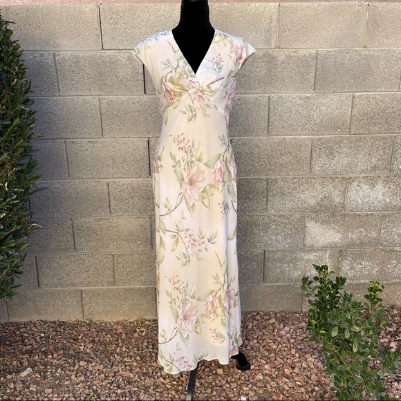 Vintage Kathy Roberts Floral Formal Dress - Picture 7 of 16